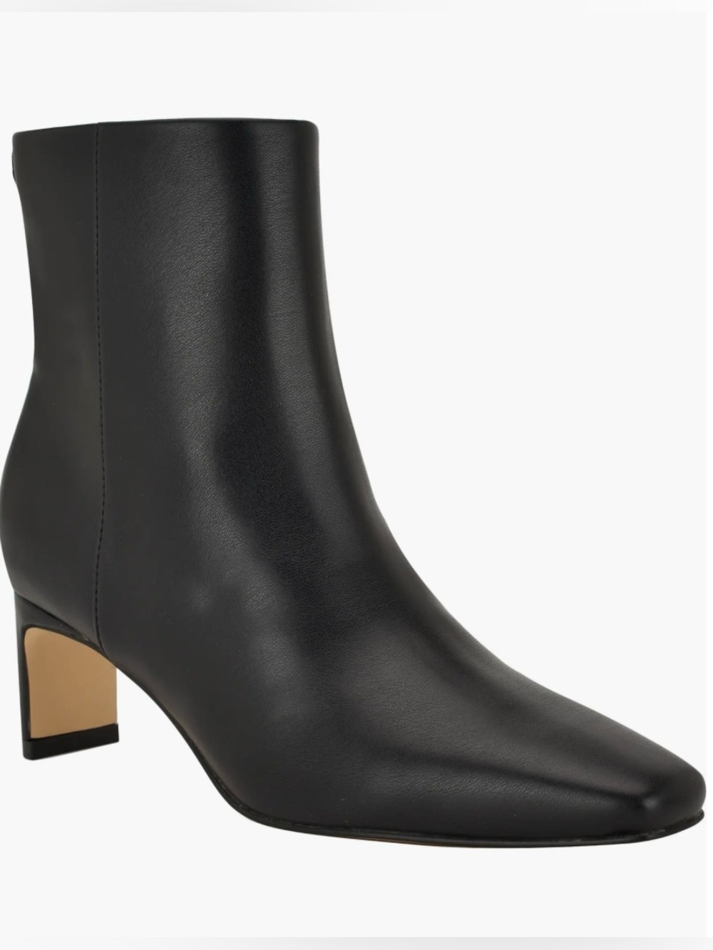 Calvin Klein Cadelle Black Ankle Boots Square Toe Dress Booties Sz 10 - NWT